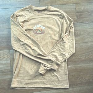 Dravus Tan Long Sleeve Shirt Size Small